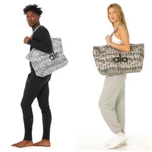 ALO Yoga | Grey Tie Dye Large Shopper Tote NWT